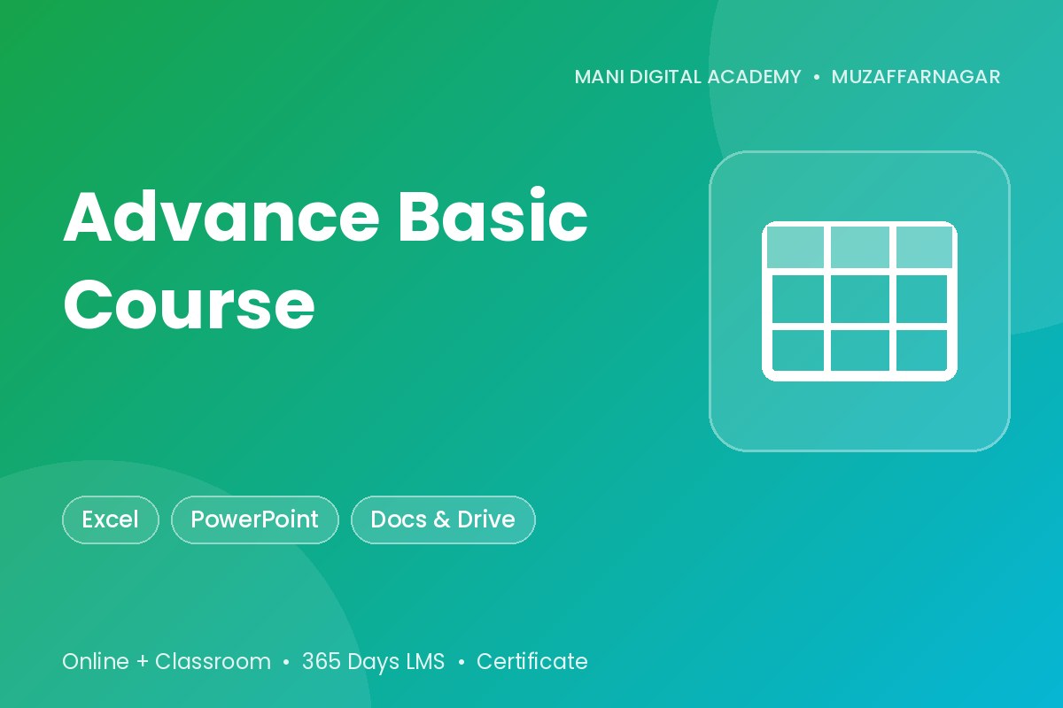 Advance Basic Course in Muzaffarnagar